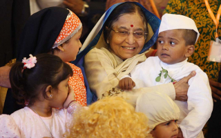 Pratibha Patil at Children Day