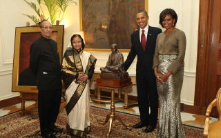 Pratibha Patil Meet Obama