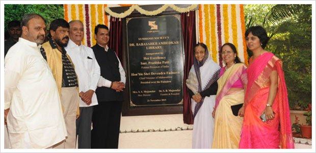 Dr. Babasaheb Ambedkar Library Inauguration function at Symbiosis on 21.11.2015