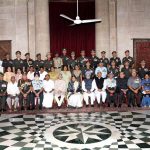 Pratibha Patil at Defence investiture ceremony