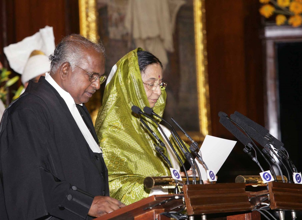 Pratibha Patil at Presidential Oath