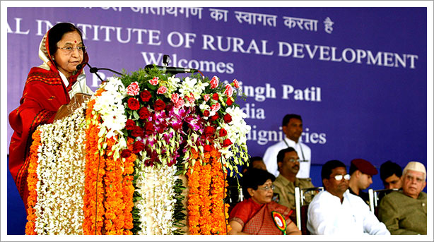 Pratibha Patil - Rural Development