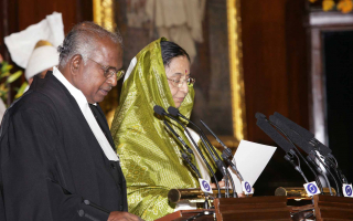 Pratibha Patil at Presidential Oath